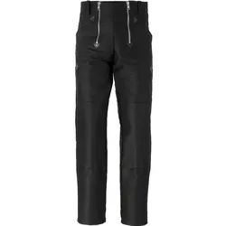 JOB Arbeitshose Zunfthose Schwarz – Doppel-Pilot Hose mit Knietaschen Kniepolstertaschen schwarz 24