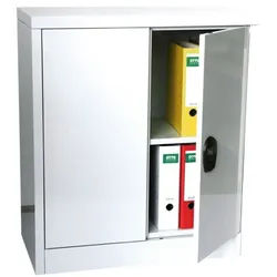 SZ Metall Stahlschrank mit Flügeltüren, 80x90x40 cm