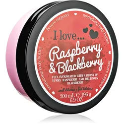 I Love Strawberries & Cream Körperbutter Raspberry & Blackberry 200 ml