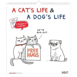 NEUMANN Wandkalender A Cat's Life & A Dog's Life 2027