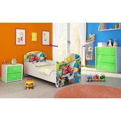 Luxusbetten24 Kinderbett Milena, mit verschiedenen Mustern 70 cm x 140 cm x 90 cm