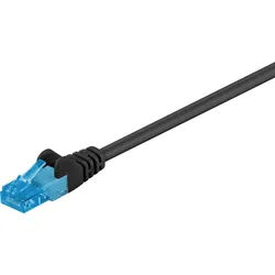 Goobay CAT 6A Patchkabel, U/UTP, Schwarz
