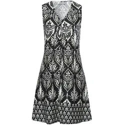 La robe sans manches Mynthe Green Cotton noir