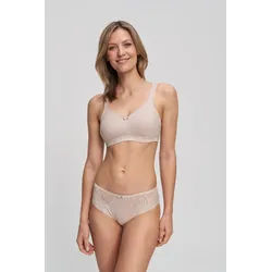 Minimizer-BH SUSA "Minimizer ohne Bügel Nizza", Damen, Gr. 80, Cup G, sand, Obermaterial: 75% Baumwolle, 20% Polyamid, 5% Elasthan, unifarben, elastisch, BHs Minimizer-BH, reduziert die Büste optisch um eine Cup-Größe, ohne Bügel