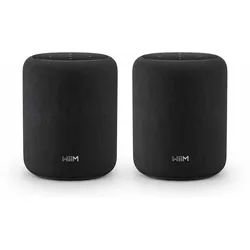WiiM Streaming-Box Sound Lite, (2 St., Google Cast, Amazon Alexa), Smart Speaker, Raumkorrektur, 100W, Multiroom- und Stereokopplung schwarz