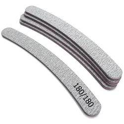 World of Nails-Design Sandblatt-Nagelfeile 10 Stück Standard Studiofeile, verschiedene Farben, Formen, Körnungen, lange haltbar silberfarben
