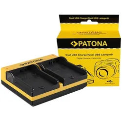 Dual Ladegerät f. Canon BP-308 Elura 100 BP-308 DC10 DC100 DC20 DC21 DC210 DC220 inkl. Micro-USB