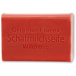 Florex - Schafmilchseife eckig Wildrose 100 g