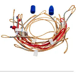 Duotone Front Bridle Set left side red Rebel 2019-2020 Kite, Kitegröße in m2: 9.0