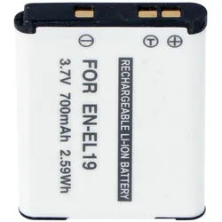 AccuCell Akku passend für EN-EL19, COOLPIX S2500, S3100, S4100