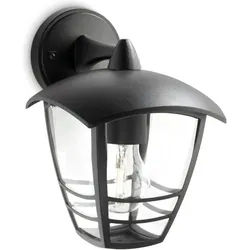 Philips Außen-Wandleuchte myGarden Creek, 1x53W, hängend, schwarz, ohne Leuchtmittel schwarz
