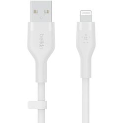 Belkin BoostCharge Flex USB-A Kabel mit Lightning Connector (2m, Weiß)