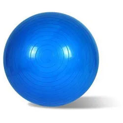 EmpireAthletics Gymnastikball, Sitzball Gymnastik-Ball Gummi-Material Fitnessball 75 cm Ø mit Pumpe blau 85 cm