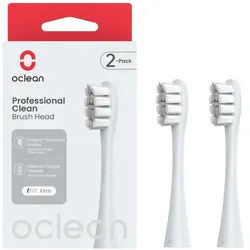 Oclean Bürstenkopf Prof. Clean - Silber, 2er Pack 2 St silber