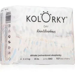 Kolorky Day Rain&Rainbow Einweg-ÖKO-Windeln Größe S 3-6 Kg 25 St.