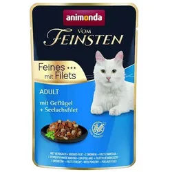 ANIMONDA Katze vom Feinsten Adult Geflügel + Seelachsfilet 85g-Beutel