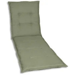 Xxxl Liegenauflage , Hellgrün , Textil , Uni , Füllung: Schaumstoff, Vlies , 60x7x190 cm , Oeko-Tex® Standard 100 , pflegeleicht, hochwertige Qualität, langlebig, für den Außenbereich geeignet, mittels Bändern zu befestigen, mittels Gurtband zu befestigen , Gartenmöbel, Gartenpolster & Auflagen, Liegenauflagen