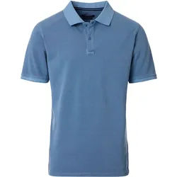 Poloshirt CASAMODA "CASAMODA Polo-Shirt uni", Herren, Gr. L, blau (türkis), 95% Baumwolle, 5% Elasthan, Shirts