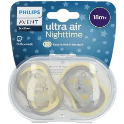 Philips Avent Ultra Air Night Schnuller 18+ Monate, Wolke/ Tiger