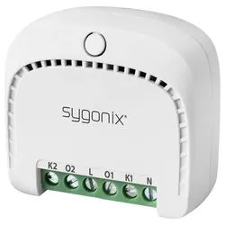 Sygonix Relais-Schalter mit eingebautem Wi-Fi, 10 A, 2 Kanäle SY-4699842 Smart-Home-Zubehör weiß