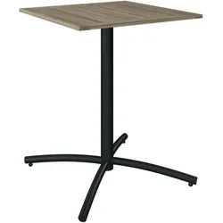 Ambia Garden Balkontisch , Anthrazit, Akaziefarben , Holz, Metall , Akazie , Hartholz , 60x74x60 cm , wetterbeständig , Gartenmöbel, Gartentische, Klapptische