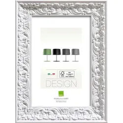 Rahmen , Weiß , Holz, Glas , Kiefer , rechteckig , 28.6 cm , Bilder & Rahmen, Bilderrahmen, Bilderrahmen & Fotorahmen