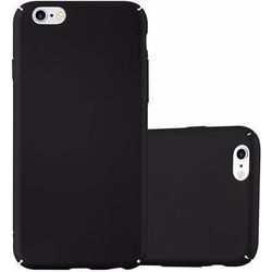 Cadorabo Hard Cover Matt Metall Cover (iPhone 6), Smartphone Hülle, Schwarz