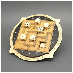 ROMBOL Denkspiele Spiel ALEA IACTA EST - pfiffiges, edles Legespiel, Denkspiel, Holzpuzzle