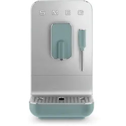 Smeg Kaffeevollautomat , Grün , Metall, Kunststoff , 18x33.6x43.3 cm , Kaffeeauslauf höhenverstellbar, Brüheinheit entnehmbar, Heißwasserfunktion, Entkalkungsanzeige, Wassertank entnehmbar, Abschaltzeit einstellbar, beleuchtete Tasten, beleuchteter Kaffeeauslauf , Küchengeräte, Kaffeemaschinen & Milchschäumer