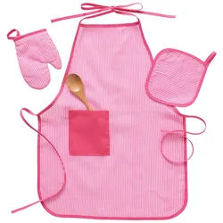 My Baby Lou Kinderküchenzubehör , Rosa , Holz, Textil , Kiefer , massiv , 24.5x3x21 cm , female , Spielzeug, Holzspielzeug