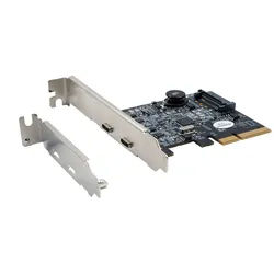 EXSYS EX-12000 2 Port USB 3.2 Gen2 PCIe Karte 2x USB-C
