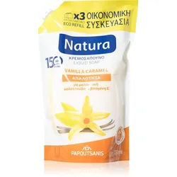 PAPOUTSANIS Natura Vanilla Caramel Flüssigseife Ersatzfüllung 750 ml