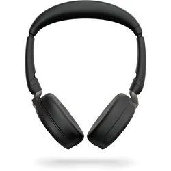 Jabra Evolve2 65 Flex, Ultrakompaktes Stereo Bluetooth Headset Aktive Geräuschunterdrückung (ANC), MS Teams zertifiziert, incl. Bluetooth-Adapter Link
