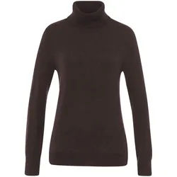 Le pull col roulé 100% cachemire Peter Hahn Cashmere marron