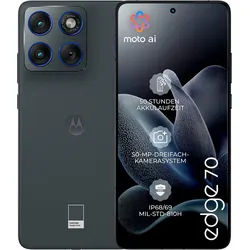 Motorola edge 70 512GB Smartphone (16,94 cm/6,67 Zoll, 512 GB Speicherplatz, 50 MP Kamera) grau