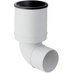 Geberit Anschlussbogen Silent PP für WC DN 110, 87,5°, weiß, schalloptimiert 390593111