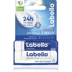 Labello Original & Repair rückfettender, feuchtigkeitsspendender Lippenbalsam 2x4.8 g