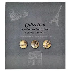 EXACOMPTA Fotoalbum Sammelalbum - 50 Souvenir-Medaillen - Grau - 96113E, Sammelalben grau