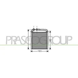 PRASCO Wärmetauscher ohne Rohrleitung für VW Passat B7 Golf Plus V VI B6 Skoda Superb II Yeti Tiguan EOS Scirocco III Cc CC Alltrack VG036H002