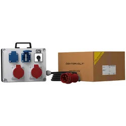Stromverteiler FRED 2x16A 2x230V Nockenschalter 0-1 Kabel Mennekes Doktorvolt® 0861