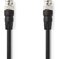 Nedis BNC-Video-Kabel (BNC-Stecker auf BNC-Stecker, 5,0 m) (5 m, Koaxial), Audio Kabel