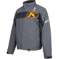 Klim Keweenaw 2025 wasserdichte Snowmobil Jacke, grau-gelb, Größe XL für Männer