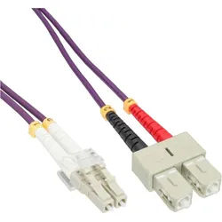 INLINE LWL Duplex Kabel, LC/SC, 50/125Ám, OM4, 10m