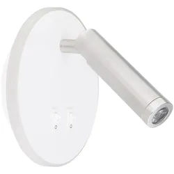 GLOBO LIGHTING LED Wandleuchte MANY, LED fest integriert, Warmweiß, Wandlampe, 2 Schalter, getrennt schaltbar, Wohnbereich, Flur weiß