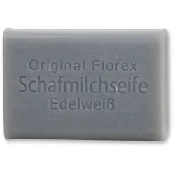Florex - Schafmilchseife eckig Edelweiß silber 100 g
