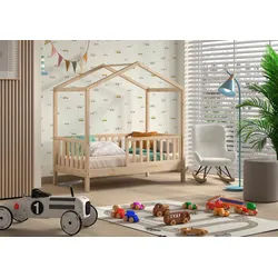 Hausbett Junior ca. 70x140 cm Naturfarben