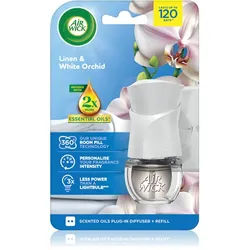 Air Wick Linen & White Orchid elektrischer lufterfrischer mit Nachfüllung 19 ml