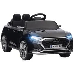 Aiyaplay Kinder-Elektroauto mit Fernbedienung, Mp3, Musik & Hupe , Schwarz , Kunststoff , 49.5x43x98 cm , unisex , Freizeit & Co, Gartenspielzeug, Kinder-Elektrofahrzeuge