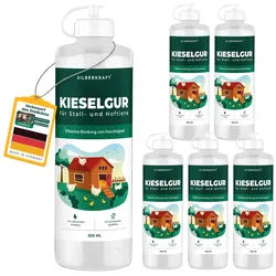 Silberkraft Kieselgur für Hoftiere Pulver 6x500 ml