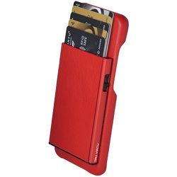 Tru Virtu Click & Slide Pay & Phone Kartenetui und Smartphoneülle - Samsung Galaxy S8 Nappa Coral/Red